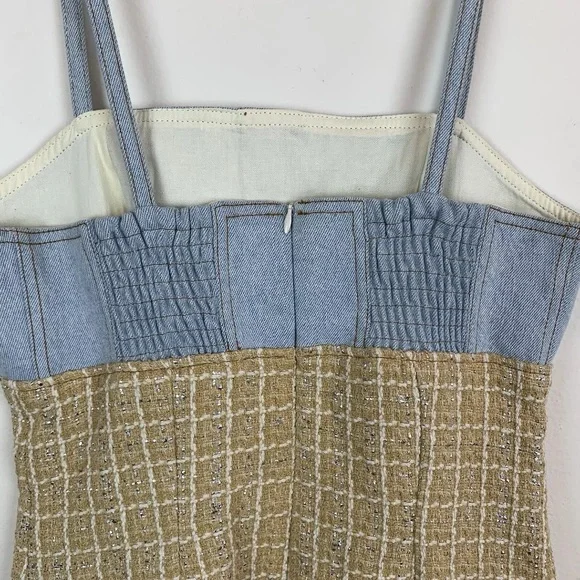 Sandro Mina Chambray & Metallic Tweed Dress - Picture 10 of 16